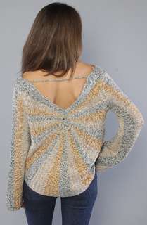 Free People The Pinwheel Pullover in Butterscotch Combo  Karmaloop 
