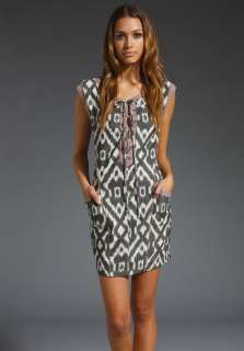 OF TWO MINDS Hand Woven Ikat Deasia Dress in Black/White at Revolve 