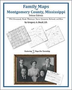 Family Maps Montgomery County Mississippi Genealogy MS  