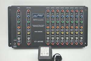 IN 9 OUT HDTV COMPONENT DISTRIBUTION AMPLIFIER 9 WAY  