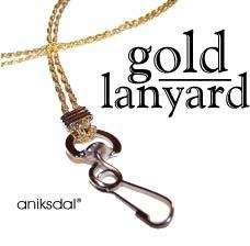 Gold & Silver Metal LANYARDS Name Tags ID Badges Clips  