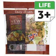 Tesco New Potatoes With Herb And Butter 360G   Groceries   Tesco 