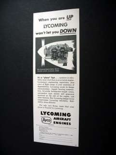 Lycoming Model O 235 C Airplane Engine 1946 print Ad  