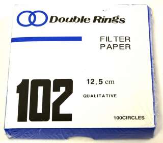 Filter Paper, Qualitative, Medium, 12.5cm, Pkg / 100  