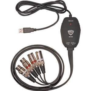 Nady USB Interface Cables   Two XLR In/Out 