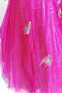Blush Prom Fuchsia Peacock Sequin Ball Gown or Formal Dress 10US BNWT 