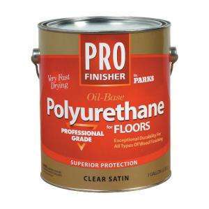 Parks Pro Finisher 1 Gallon Clear Satin Polyurethanes (4 Pack) 130523 