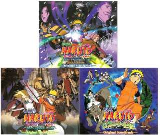 Naruto The Movie Original Soundtrack I II III 3 CDs  
