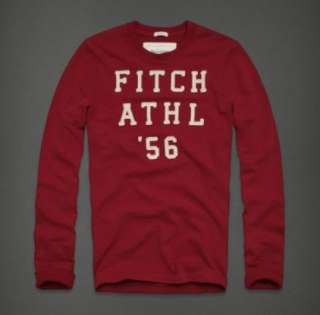 NWT Abercrombie & Fitch Men Muscle Cobble Hill Long Sleeve T Shirt New 