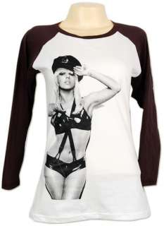 Lady Gaga judas Dance vma Retro LS Skinny T Shirt S,M,L  