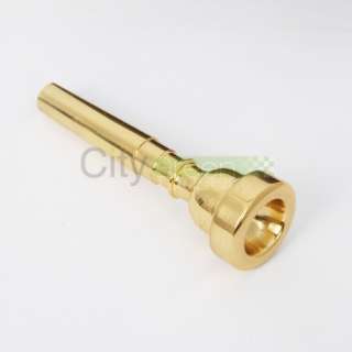 Brand New Trumpet Mouthpiece 7C Size Gold Plated  