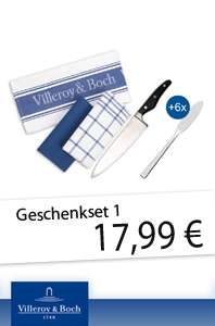 Villeroy & Boch Kochmesser + Geschirrtücher Set  
