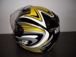 IXS HX243 Motorradhelm Helm schwarz weiß gelb * Alle Größen  