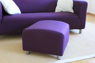 Bezug passend für IKEA KLIPPAN Hocker, Deep Purple (lila), OVP  