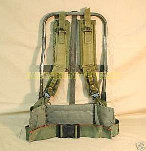 USGI ARMY MILITARY OD OLIVE Alice Pack Frame w/ Straps/ Belt / Kidney 