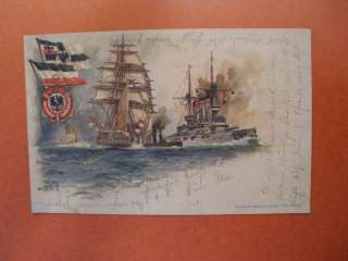 Ansichtskarte Dts. Flottenverein K.D. Feldpost 1915  
