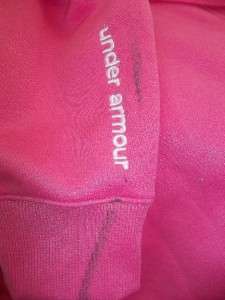 Under Armour Womens Pink Big Logo Hoodie Size Medium  