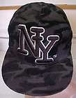 NEW City Hunter NY Fitted Black Camo Cap Hat