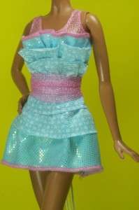 Pink Blue Sparkly Party Dress Fashionista Barbie  
