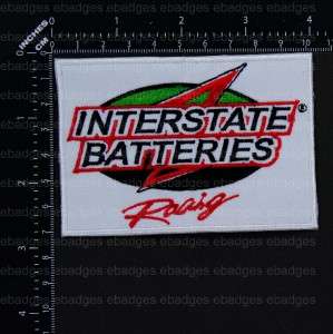 B417 Interstate Batteries RACING Logo Patch NEW IRON ON  
