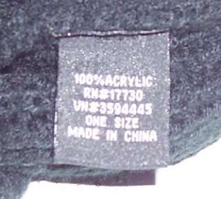 Dockers Beanie Cap Winter Snow Ski Hat w Visor Bill knit black one 