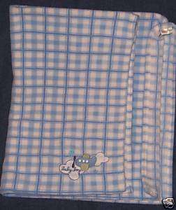 Carters Just One Year Blue airplane boy plane blanket  