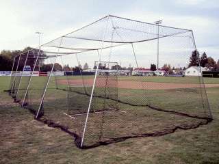 Batting Cage Kit 50 #21 Knotted Nylon With L Screen  