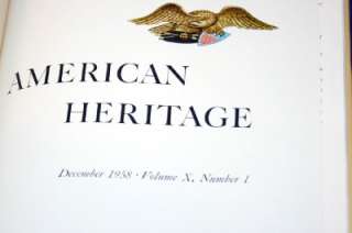 AMERICAN HERITAGE DECEMBER 1958 VOL X, NUMBER 1  