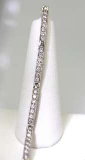 89ct 18k wg Link Diamond Tennis Bracelet  