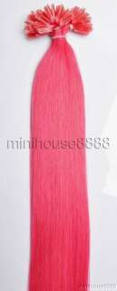 100 S 20 HUMAN HAIR EXTENSION hot pink,50g  