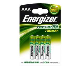 Energizer AAA Rechargeable Batteries 700 mAh NiMH  