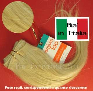 Hair EXTENSION 70g colore#60 FASCIA INTERA ALLUNGAMENTO CAPELLI VERI 