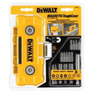 Dewalt accessory kit case DWMTC15C, 15 Piece Magnetic ToughCase 