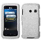 New Full White Diamond Bling Phone Cover Case Protector For LG LN510 
