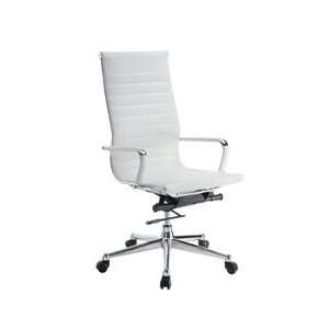  DMI Pantera White Leather Office Chair