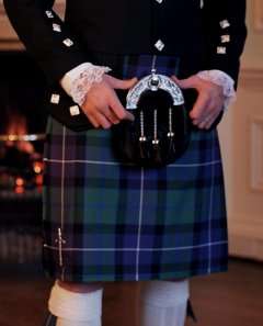 Freedom Scottish Tartan 8 Yard Highland Wear Kilt 32  