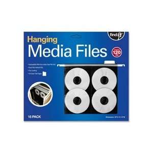  Find It Hanging CD/DVD PageTop loading   Poly   Black 