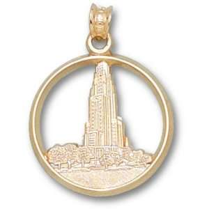  Pittsburgh Panthers Cathedral Learning Pendant   10KT 