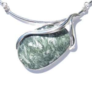  Seraphinite and Sterling Silver Necklace Ian and Valeri 