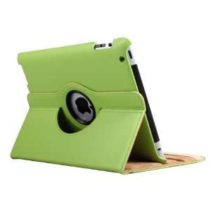   Leather Smart Cover Case For Apple iPad 2, Built in Magnet (Green