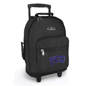  TCU Logo Rolling Backpack Texas Christian University   Wheeled 