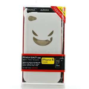 White Devil Demon Silicone Case / Skin / Cover for AT&T Apple iPhone 4 