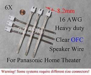 panasonic home theater speaker cable/wire connectors 16AWG extra 