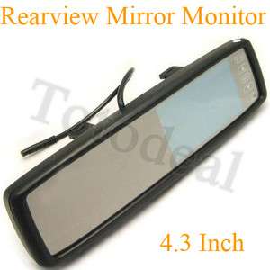 Color New TFT LCD Car Rear View Rearview  Monitor Reverse Mirror 