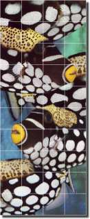 Bradshaw Undersea Trigger Fish Art Ceramic Tile Mural  
