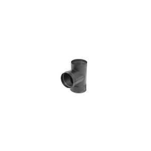   Inch Dura black 24 ga Welded Black Stovepipe Tee With Cover Home