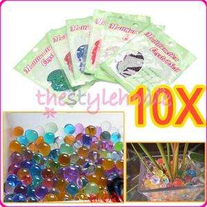 10 Magic Crystal Water Mud Soil Beads Flower Jelly Ball  