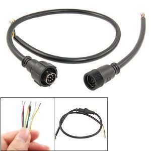  Gino DIN 8 Pin M/F Plug Waterproof Connector Cable Black 