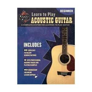  House of Blues Learn to Play Acoustic Guitar Book/CD/DVD 