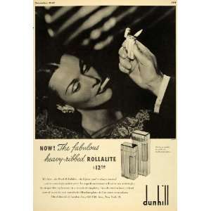  1947 Ad Alfred Dunhill London Inc Rollalite Lighter 